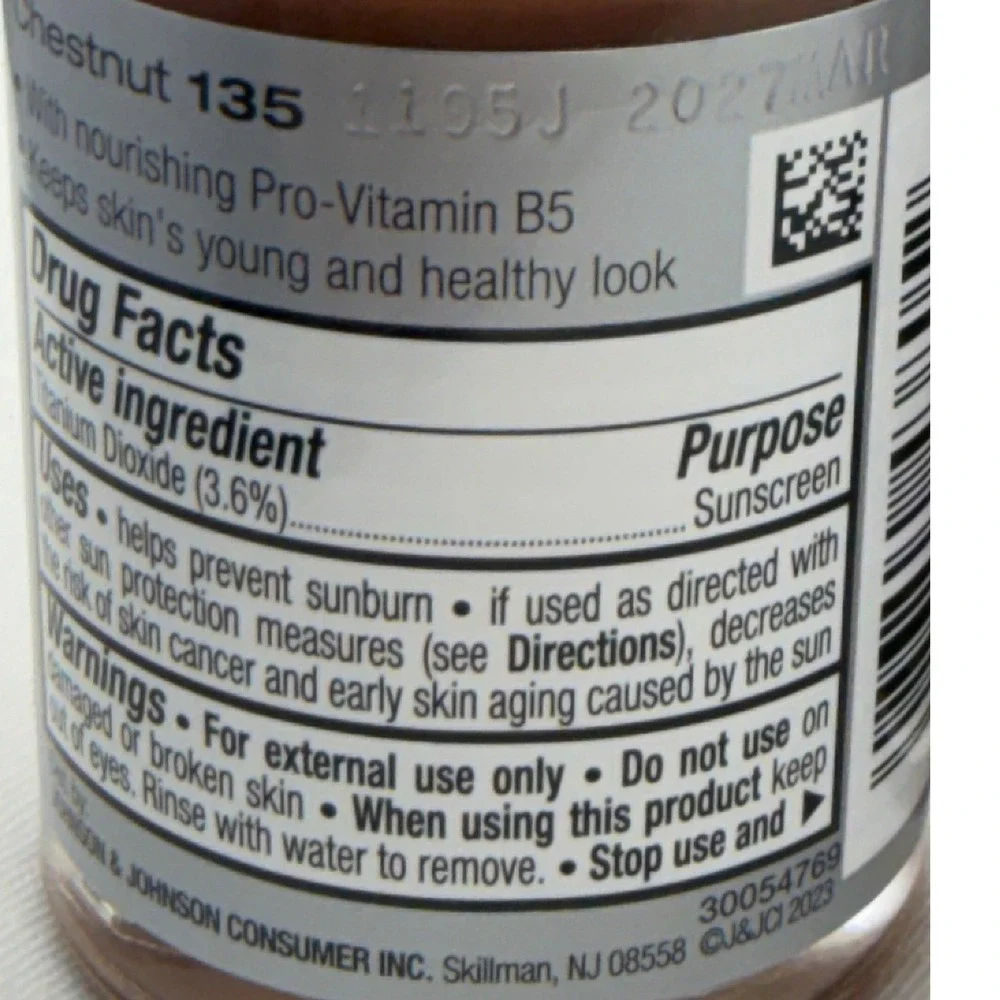 Lot‎ of 3 Neutrogena Healthy Skin Liquid Makeup SPF 20 Chestnut 135 1oz